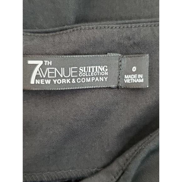 NEW YORK & CO Women's Black Straight Skirt Sz 0 - Picture 6 of 8